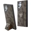 Image de Guess Grip Stand 4G Triangle Strass Logo - Coque Samsung Galaxy S24 Ultra (Marron)