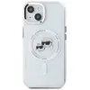 Image de Karl Lagerfeld Coque pour iPhone 15 Imprimé IML K et CH Compatible MagSafe Transparent
