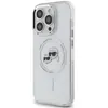Image de Karl Lagerfeld Coque pour iPhone 15 Pro Imprimé IML K et CH Compatible MagSafe Transparent