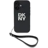 Image de DKNY iPhone 16 Coque - Logo Métallisé Noir