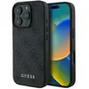 Image de Guess Coque pour iPhone 16 Pro Antichocs Effet Saffiano avec Motif 4G Noir