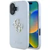 Image de Guess Grained Big 4G Logo Small Classic Logo ? Coque pour iPhone 16 (bleu)