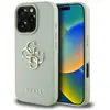 Image de Guess Grained Big 4G Logo Small Classic Logo ? Coque pour iPhone 16 Pro (vert)