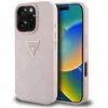 Image de Coque Guess Hot Stamp 4G avec logo triangulaire en métal pour iPhone 16 Pro (rose)