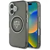 Image de Coque Guess IML Metal Mountain Logo MagSafe pour iPhone 16 (noir)