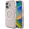 Image de Coque Guess IML Metal Mountain Logo MagSafe pour iPhone 16 (rose)