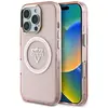 Image de Coque Guess IML Metal Mountain Logo MagSafe pour iPhone 16 Pro Max (rose)
