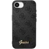Image de Guess Coque MagSafe pour iPhone 16e Motif 4G Monogramme Logo en relief Noir