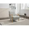 Image de VENTE-UNIQUE Fauteuil en tissu et bois JULOMO - Gris