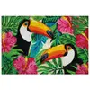 Image de TAPIS COCO BLANCHI TOUCANS 40X60CM IDMAT - COCOBTOUCANS
