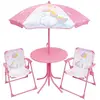 Image de Fun house Salon de jardin enfant licorne - Rose