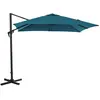 Image de Alizé parasol déporté carré Roma - Bleu sarcelle