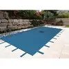 Image de Ribimex Bâche de piscine à filet d'écoulement - 5 x 8 m - Bleu marine