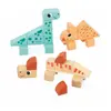 Image de Janod Jeu de construction Cubikosaurus - Multicolore