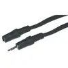 Image de Mcl Rallonge audio stéréo jack 3,5 mm mâle-femelle - 2 m - Noir