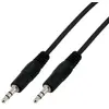 Image de Mcl Câble audio stéréo jack 3,5 mm mâle-mâle - 5 m - Noir