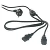 Image de Double câble d'alimentation pour PC/Moniteur/Onduleur (3 m)
