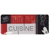 Image de I.d. mat DCUIS50120CUIS0 - 50 x 120 cm - Noir et rouge