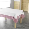 Image de Nappe Brodée Bonheur 140x240cm Rose