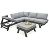 Image de Paris prix Salon de jardin d'angle - Gris anthracite