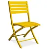 Image de Paris prix chaise de jardin pliante - Moutarde
