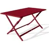 Image de Paris prix Table de jardin ronde pliante - Rouge carmin