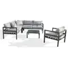 Image de Paris prix salon de jardin d'angle - Gris anthracite