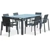 Image de Paris prix Ensemble table jardin + 6 fauteuils - Gris anthracite