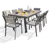 Image de Paris prix ensemble table et chaises de jardin - Gris anthracite