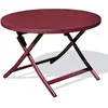 Image de Paris prix Table de jardin ronde pliante - Rouge carmin