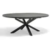 Image de Paris prix Table de jardin ronde extensible - Gris anthracite