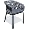 Image de Paris prix Fauteuil de jardin en corde - Gris anthracite