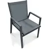 Image de Paris prix Fauteuil de jardin empilable - Gris anthracite