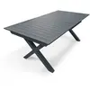 Image de Paris prix Table de jardin ronde extensible - Gris anthracite