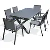 Image de Paris prix Ensemble table de jardin 6 places - Gris anthracite