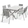Image de Paris prix salon de jardin table et 6 fauteuils   Blanc