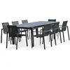 Image de Paris prix Salon de jardin table + 8 fauteuils - Gris anthracite