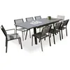 Image de Paris prix Salon de jardin table 6 places - Gris anthracite