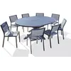 Image de Paris prix Salon de jardin table extensible 6 places - Gris anthracite
