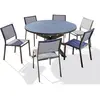 Image de Paris prix Ensemble table de jardin et 6 chaises - Gris anthracite
