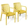 Image de Lot de 2 Fauteuils de Jardin Tiago 81cm Moutarde