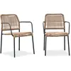 Image de Lot de 2 Fauteuils de Jardin Marceau 78cm Naturel