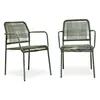 Image de Lot de 2 Fauteuils de Jardin Marceau 78cm Vert Olive