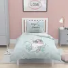Image de Parure housse de couette reversible 140x200cm coton 57fils magic