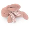 Image de Doudou et compagnie doudou lapin en peluche - Rose poudré