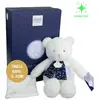 Image de Peluche ours luminescent avec mouchoir 28 cm - Clair de Lune