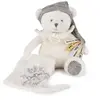 Image de Doudou 25 ans - Ours blanc pantin attache sucette