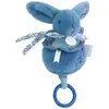 Image de Lapin DOUDOU - boite à musique lapin 20 cm Bleu