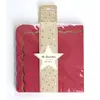 Image de PartyPro 16 Serviettes 33x33 cm Rouge Or