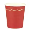 Image de TIM&PUCE Gobelets Festonnes Rouge et Or